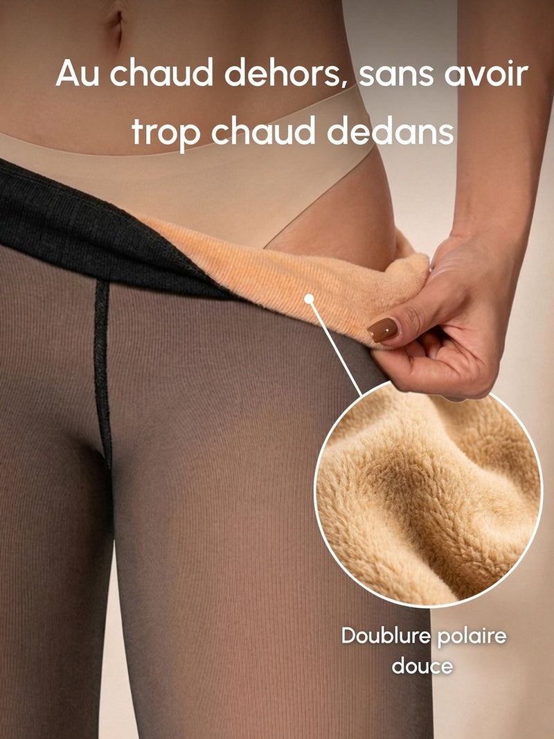 Doublure polaire du collant NÉLIA